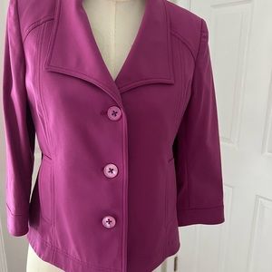 Purple jacket Ellen Tracy 10P